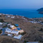 Panoramic view of the villa premises