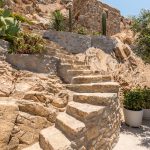 Stone walls of the private chapel