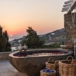 Sunset in the jacuzzi