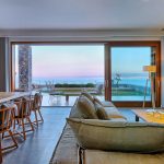 Open plan living and dining area