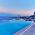 Infinity pool at villa Octo