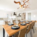 Dining area at White cube villa