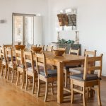 Wooden dining table