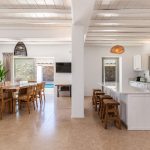 Kitchen and dining area for many guests