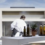 Private chef in the kitchen by the pool