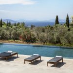 Infinity pool with private garden and sea view