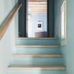 Blue stairs in the villa