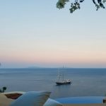 Sunset views from the pool pf villa Pearl