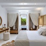 Master bedroom at villa Thalassa