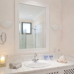 Bathroom with marble in the luxury estate