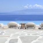 Infinity pool view to the endless Aegean Sea