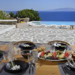 enjoy your breakfast at villa Zeus in Mykonos