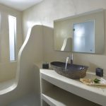 Bathroom with shower in villa Anatoli