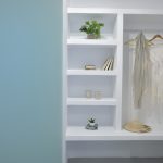 Walk-in closet of the master bedroom