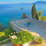 Private balcony with view to the Ionian Sea