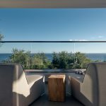 Private balcony with views of the sea
