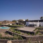 Villa edge and the vast pool deck