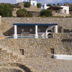 Stone walls at villa Daphne