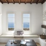 Interior living area with sea view