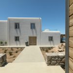 Villa Entrance with Cycladic art