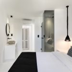 Bedroom with luxury bathroom