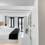 Luxury master bedroom with private balcony