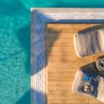 Pool deck in villa Moni in Aleomandra Mykonos