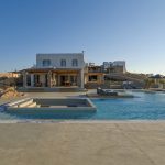 pool deck at villa Moni