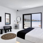 luxury master bedroom with private terrace