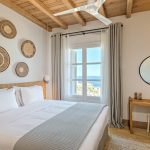 Bedroom with wooden details