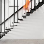 Modern staircase in the luxury villa Genesis in Mykonos