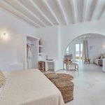 master bedroom at villa Choco in Mykonos