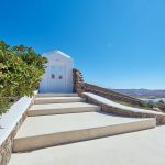 White door for villa Choco in Mykonos