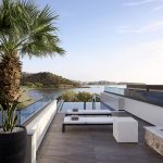 pool deck with direct view of Almyros Beach