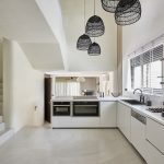 Fully equipped kitchen at luxury villa in Elounda