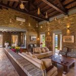 Luxury living area built from traditional solid brick