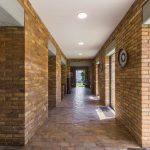 Corridors with traditional solid brick