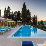 Sunset at villa Ionian