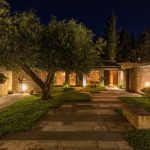 Night lighting at villa Ionian