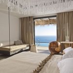 waking up with the view of Elia beach win Mykonos