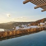 Infinity pool with Elia beach view