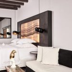 Luxury double bedroom with lounge area