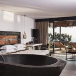 luxury bathroom in the master bedroom of villa Utopia