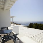 Terrace with chairs and sea view