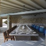 Enjoy your meal with 40 guests in the Myconian Villa