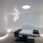 Massage room in the luxury villa Wave in Kalo Livadi