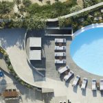 Large Infinity pool at Villa Wave in Mykonos