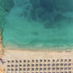 Private beach for the guests of the Mansion and the hotel in Elounda