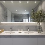 En-suite bathroom with double sink