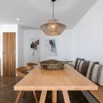 wooden dining table